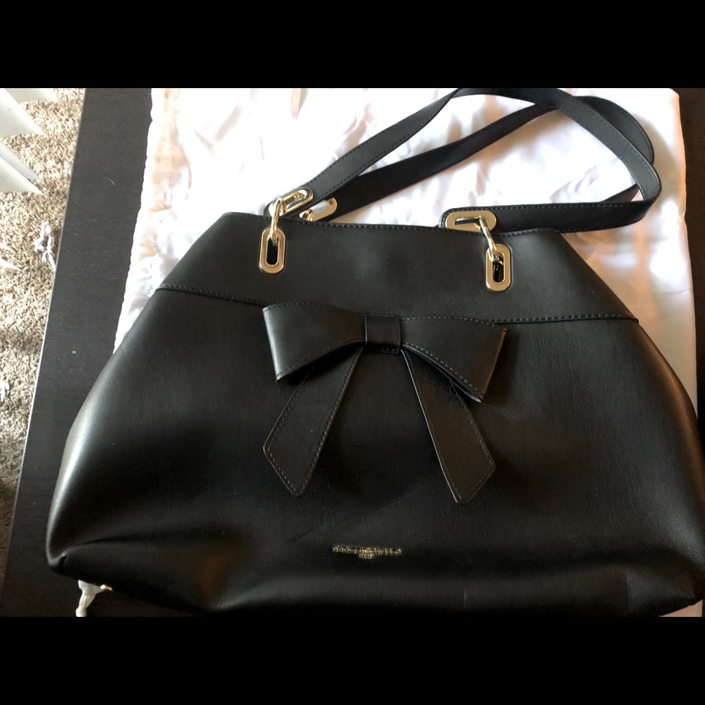 Karl Lagerfeld Paris Black Satchel with Bow